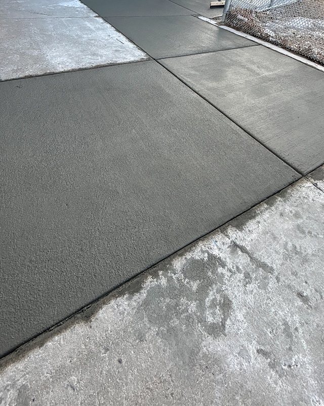 Photo: a finished pour-back on a NoCo job